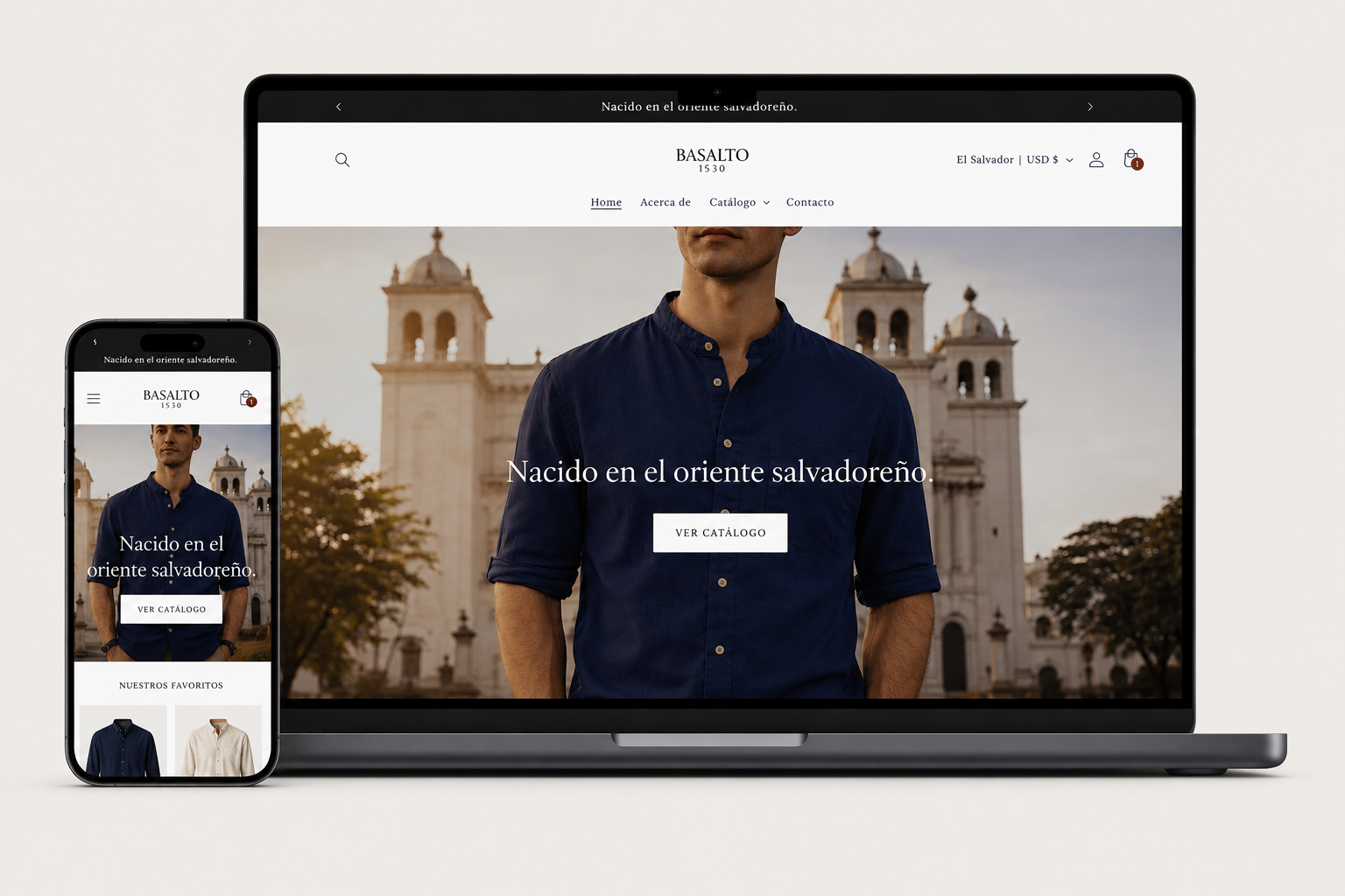 Basalto 1530 e-commerce project